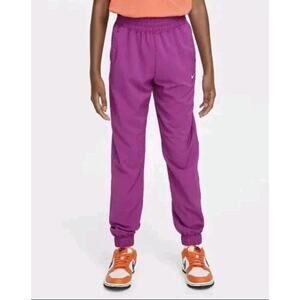 NWT Nike DRI-FIT Big Girls Woven Slim Fit Cuffed Viotech Purple Panta Size XL